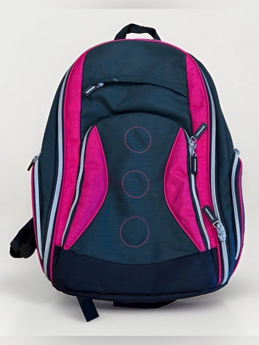 IKEA Family 1228 Backpack Black Pink Discontinued Laptop Padded Travel School
